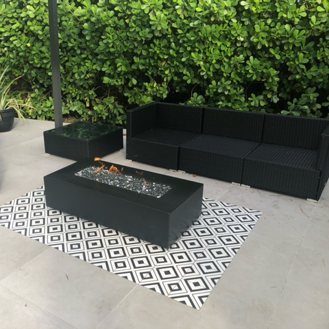Regal Rectangular Fire Pit Table