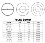 Load image into Gallery viewer, Round Gas Fire Ring Burner