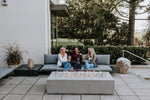 Load image into Gallery viewer, DEKKO Sonoma Rectangular Concrete Fire Pit Table - Outdoor Fire and Patio