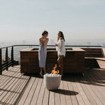 Load image into Gallery viewer, DEKKO Element 20 inch round concrete gas fire bowl