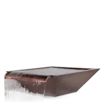 Load image into Gallery viewer, Maya Copper Pool Water Bowl - Wide Spillway - Outdoor Fire and Patio
