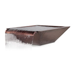 Load image into Gallery viewer, Maya Copper Pool Water Bowl - Wide Spillway - Outdoor Fire and Patio