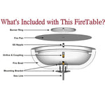 Load image into Gallery viewer, 60" Linear Ramona Fire Pit Table - Outdoor Fire and Patio