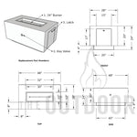 Load image into Gallery viewer, Catalina Wood Grain Fire Pit Table - Outdoor Fire and Patio