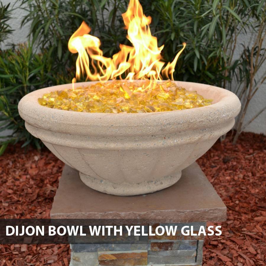 Pool Fire Bowl Concrete Tuscany with Scupper Outdoor Fire and Patio