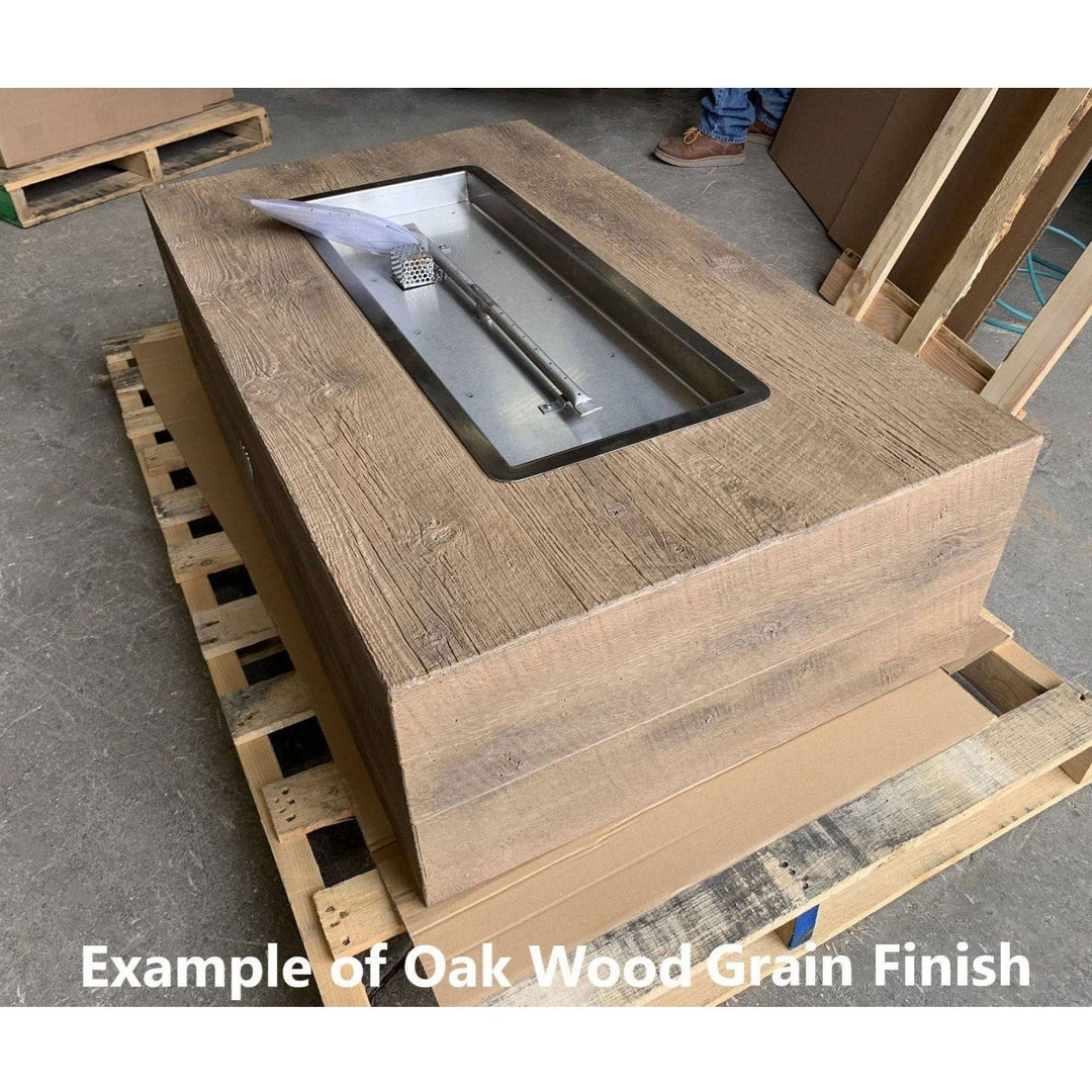 Laguna Wood Grain Fire Pit Table