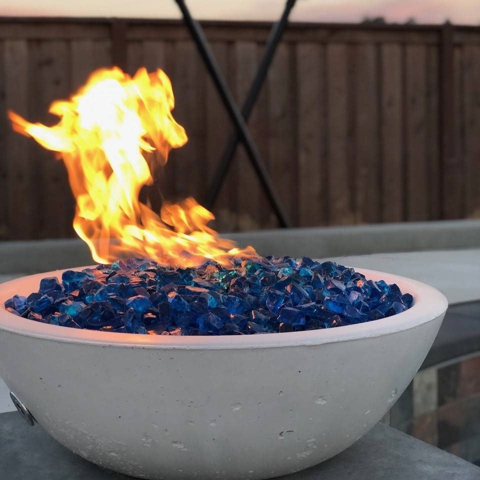 Concrete Fire Bowls Round | Gas Fire Pots | Outdoor Fire Bowls ...