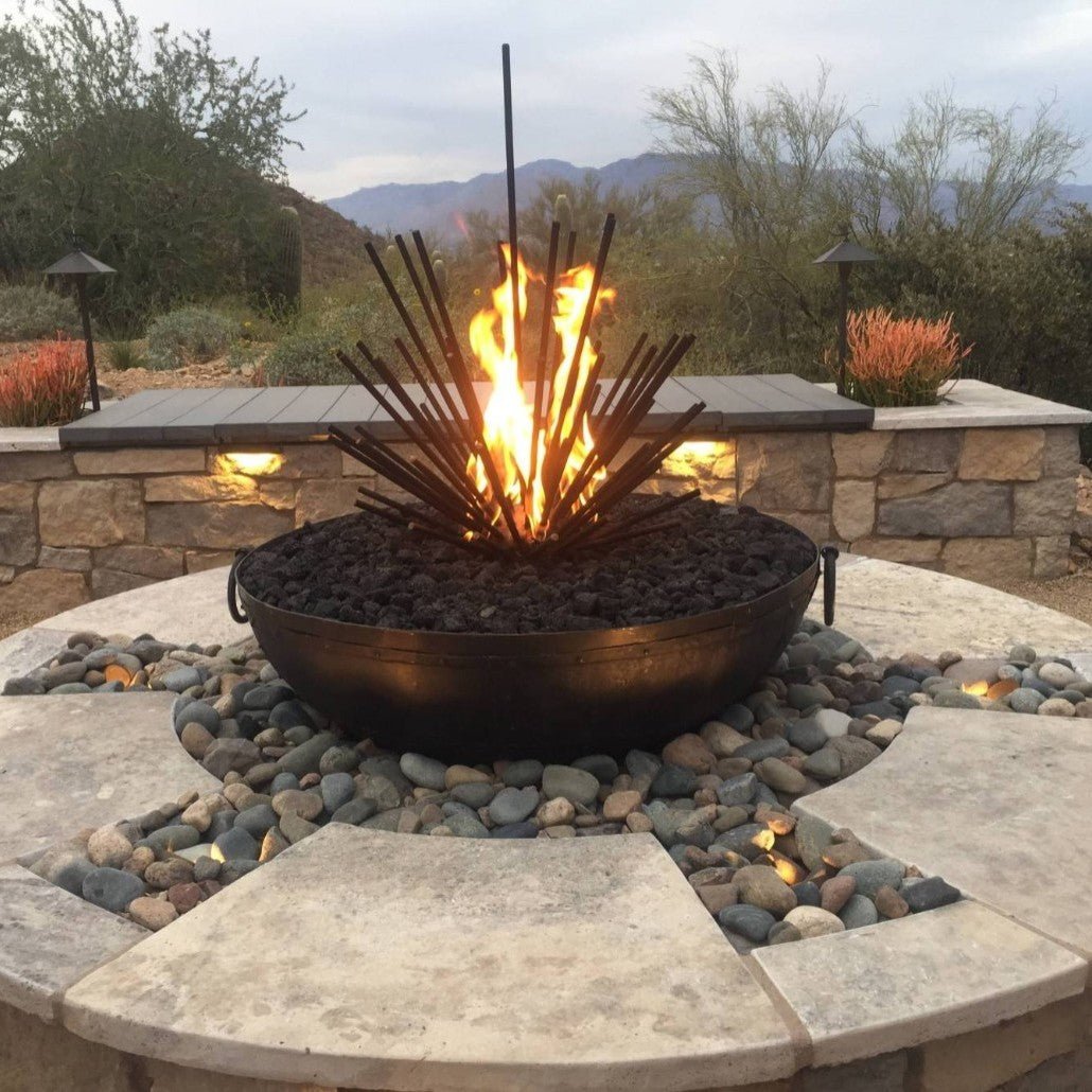 1/2" Steel Desert Sticks - Sets Over Existing Burner - Outdoor Fire and Patio