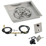 Load image into Gallery viewer, 18" Drop in Burner Pan Square with Spark Ignition - Outdoor Fire and Patio