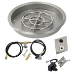 Load image into Gallery viewer, 19" Drop in Burner Pan. Round. Spark Ignition - Outdoor Fire and Patio