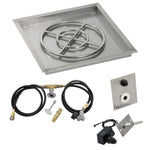 Load image into Gallery viewer, 24" Drop in Burner Pan Square with Spark Ignition - Outdoor Fire and Patio