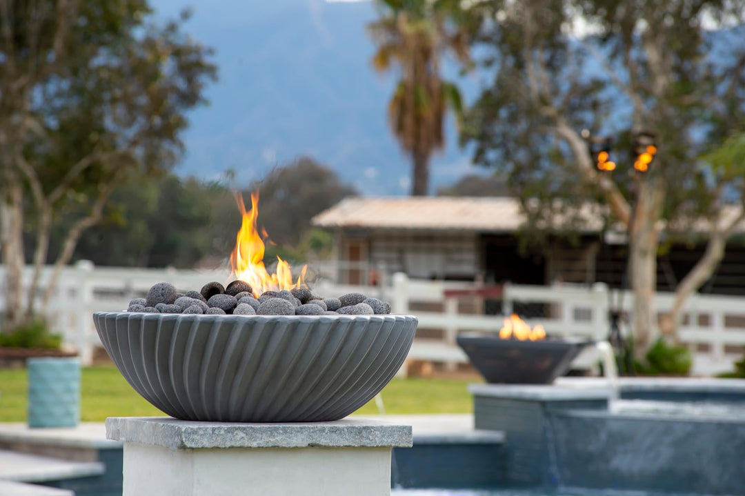 28" Sedona 2 Concrete Fire Bowl - Outdoor Fire and Patio
