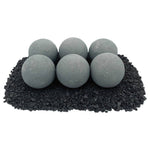Load image into Gallery viewer, 4" Cape Gray Lite Stone Fire Balls - Set of 6 - Outdoor Fire and Patio