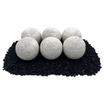 Load image into Gallery viewer, 4" Cottage White Lite Stone Fire Balls - Set of 6 - Outdoor Fire and Patio
