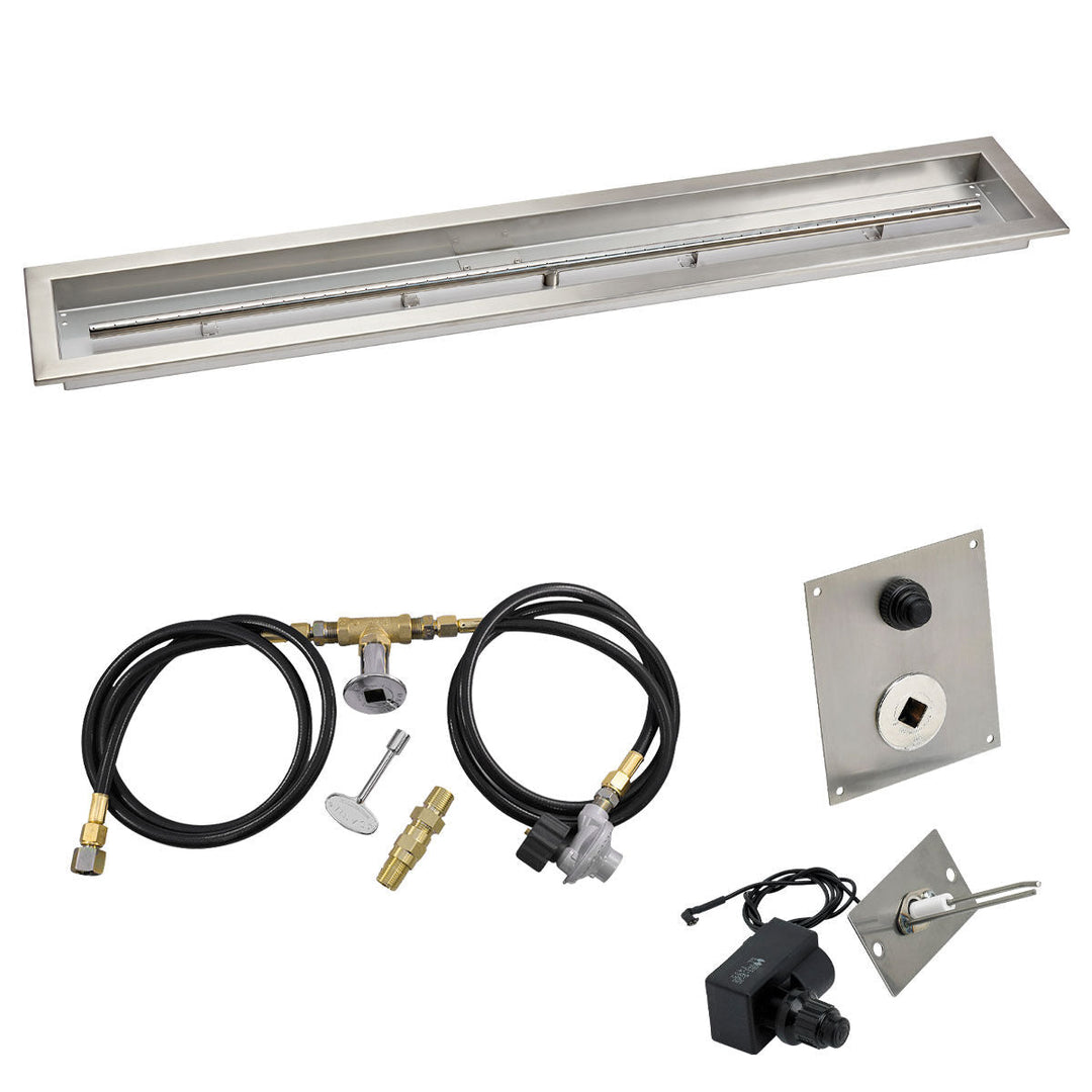 48" x 6" Drop in Pan. Linear. Spark Ignition - Outdoor Fire and Patio