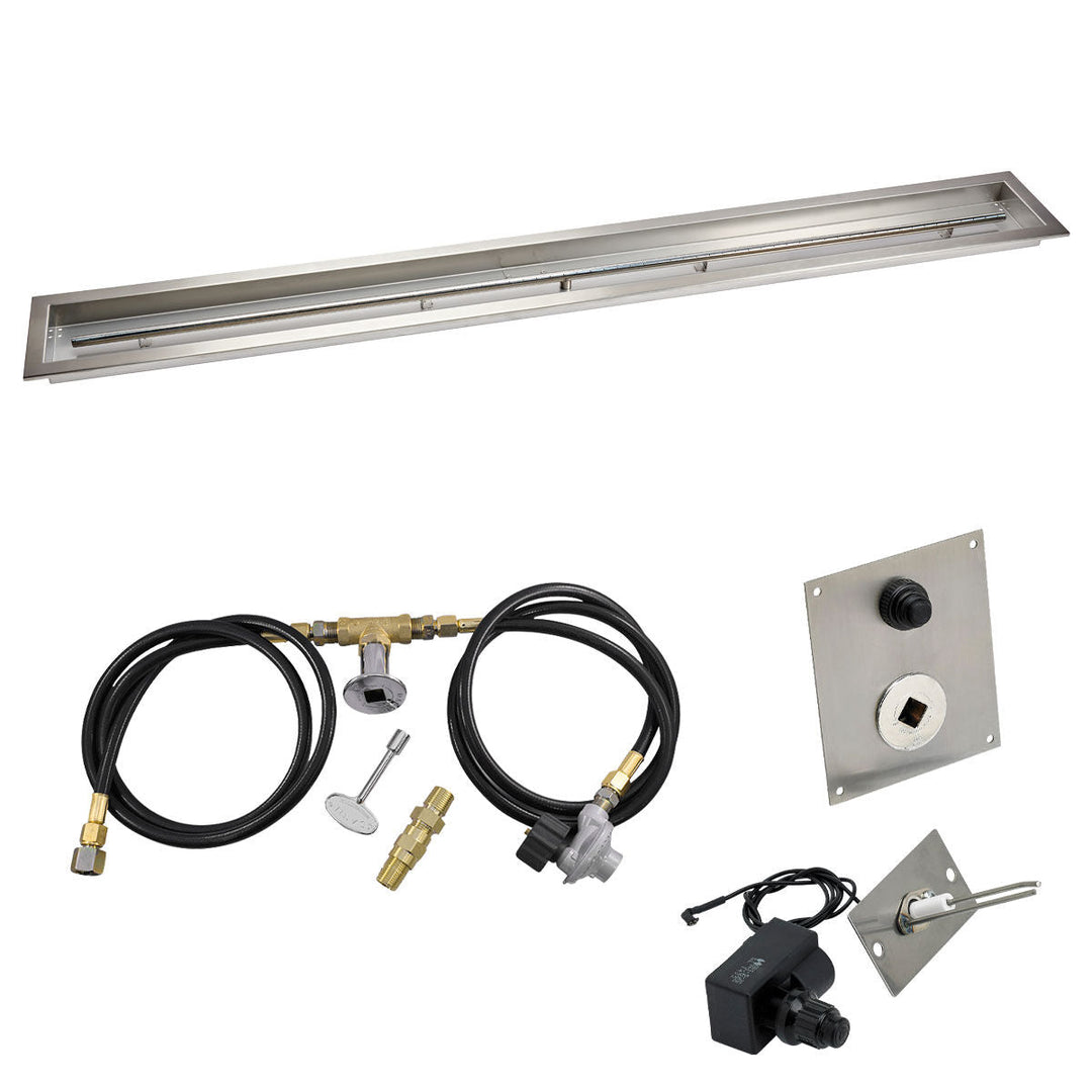 72" x 6" Drop in Pan. Linear. Spark Ignition - Outdoor Fire and Patio