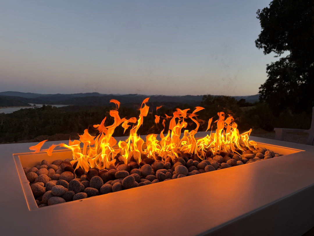 84" x 48" Midway Concrete Fire Table - Outdoor Fire & Patio