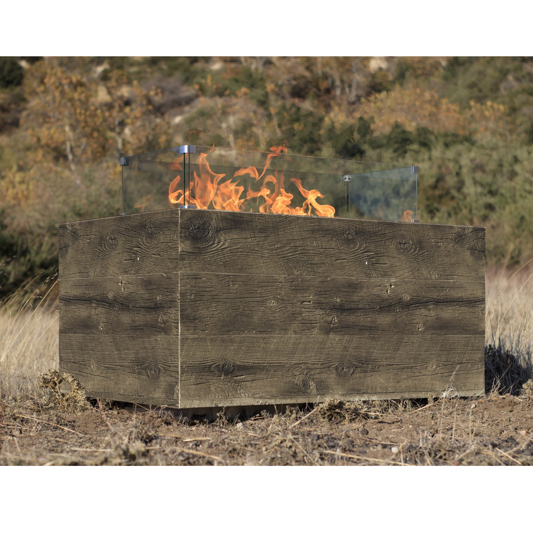 Catalina Wood Grain Fire Pit Table