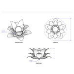 Load image into Gallery viewer, Gas Lotus Flower Ornament Burner - Stainless Steel