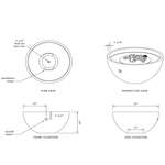 Load image into Gallery viewer, DEKKO Serenade 32&quot; Concrete Gas Fire Bowl
