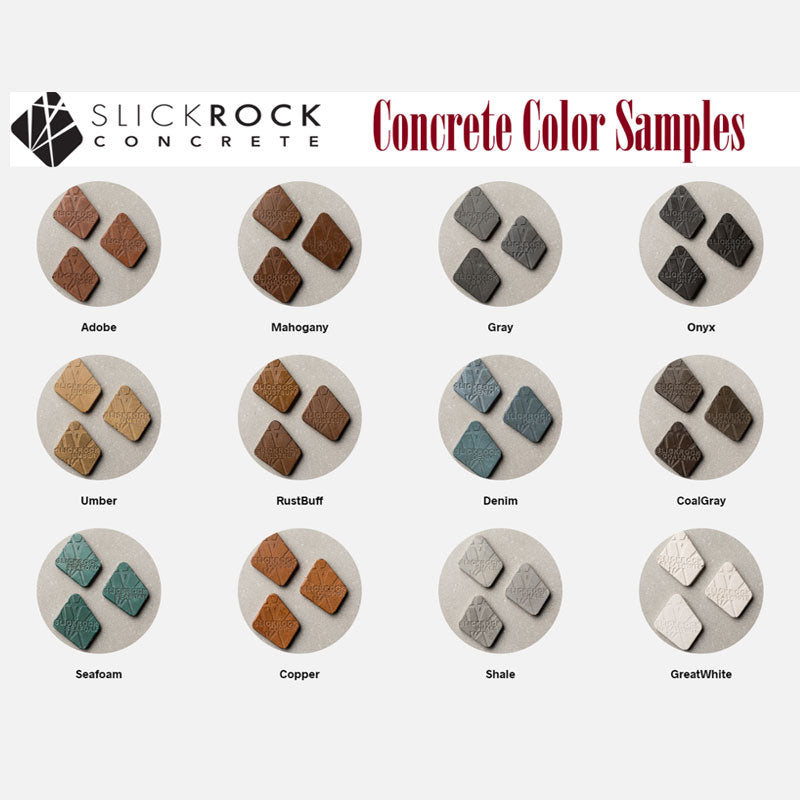 Slick Rock Concrete Fire Bowl Color Sample