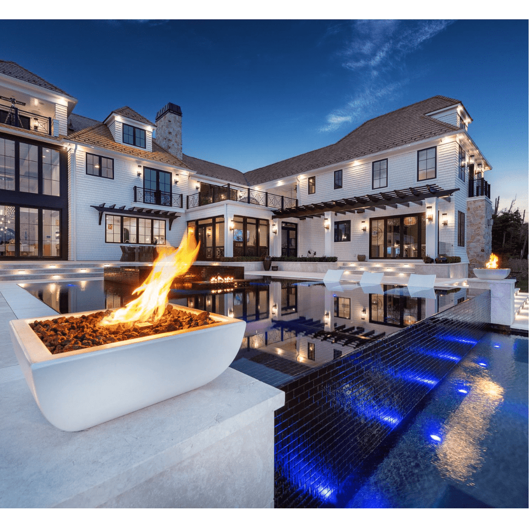 Avalon Concrete Fire Bowl - Outdoor Fire and Patio