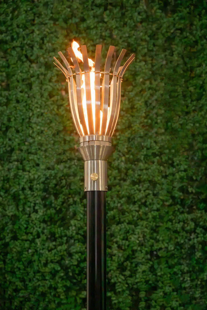 Basket Gas Tiki Torch - Outdoor Fire and Patio