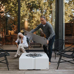 Load image into Gallery viewer, DEKKO Bravo 32 inch square concrete fire pit table