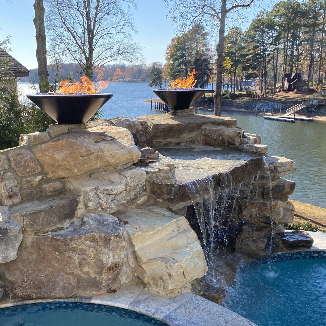 Cazo Concrete Fire Bowl - Outdoor Fire and Patio