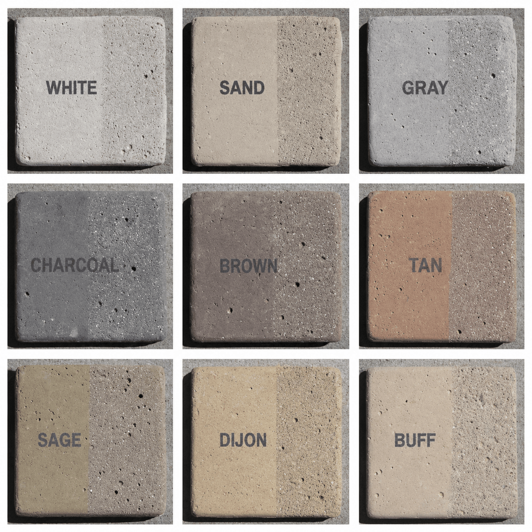 Classic Concrete Fire Bowl Color Samples - Outdoor Fire & Patio