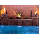 Load image into Gallery viewer, Classic Concrete Pool Fire Bowl W/ Scupper - Outdoor Fire and Patio