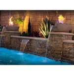 Load image into Gallery viewer, Classic Concrete Pool Fire Bowl W/ Scupper - Outdoor Fire and Patio