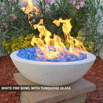 Load image into Gallery viewer, Classic Concrete Pool Fire Bowl W/ Scupper - Outdoor Fire and Patio