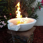Load image into Gallery viewer, Classic Concrete Pool Fire Bowl W/ Scupper - Outdoor Fire and Patio