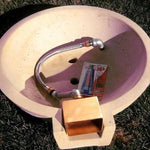 Load image into Gallery viewer, Classic Concrete Pool Fire Bowl W/ Scupper - Outdoor Fire and Patio