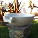 Load image into Gallery viewer, Classic Concrete Pool Fire Bowl W/ Scupper - Outdoor Fire and Patio