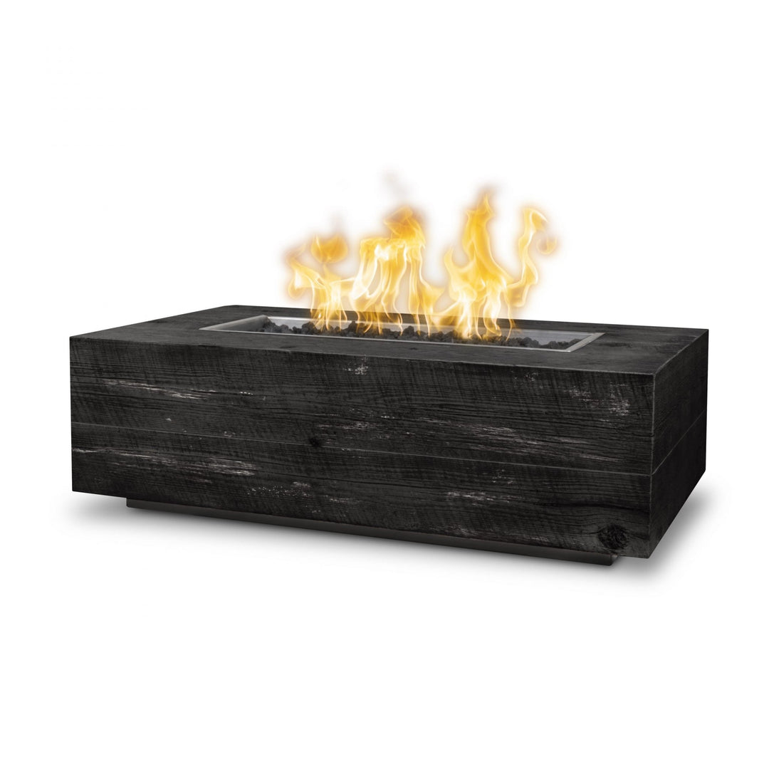 Coronado Wood Grain Fire Pit Table - Outdoor Fire and Patio
