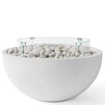 Load image into Gallery viewer, DEKKO Serenade 32" Concrete Gas Fire Bowl - Outdoor Fire and Patio