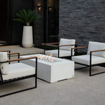 Load image into Gallery viewer, DEKKO Sonoma Rectangular Concrete Fire Pit Table - Outdoor Fire and Patio