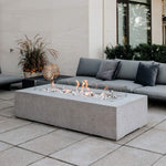 Load image into Gallery viewer, DEKKO Sonoma Rectangular Concrete Fire Pit Table - Outdoor Fire and Patio