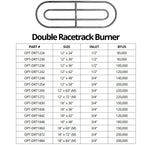 Load image into Gallery viewer, Double Racetrack Fire Pit Burner - Outdoor Fire &amp; Patio