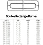 Load image into Gallery viewer, Double Rectangle Fire Pit Burner - Outdoor Fire and Patio