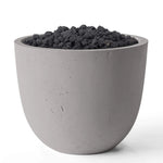 Load image into Gallery viewer, Element Round Concrete Gas Fire Bowl - Outdoor Fire &amp; Patio