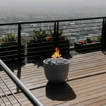 Load image into Gallery viewer, Element Round Concrete Gas Fire Bowl - Outdoor Fire &amp; Patio