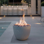 Load image into Gallery viewer, Element Round Concrete Gas Fire Bowl - Outdoor Fire &amp; Patio
