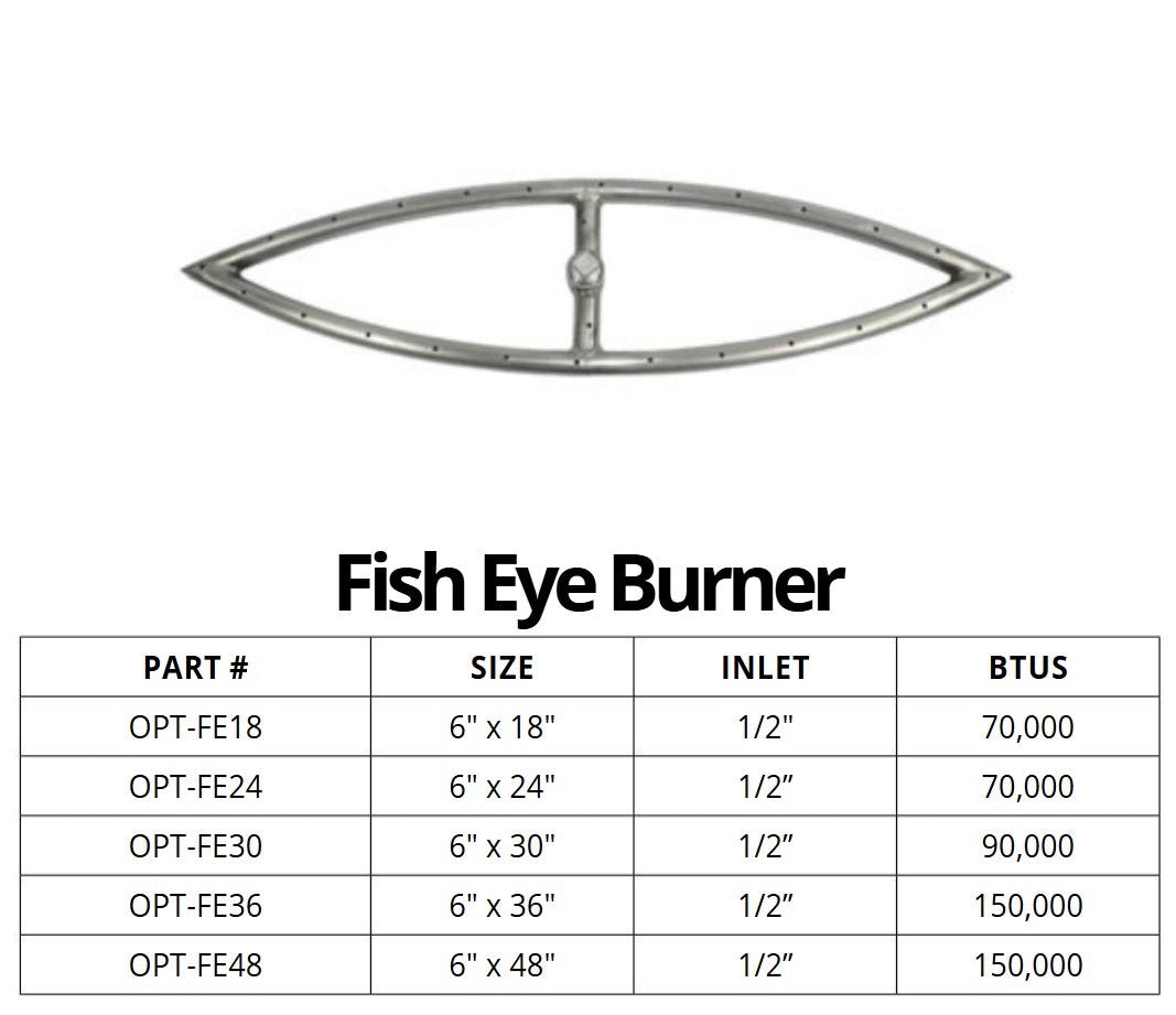 Fish Eye Fire Pit Burner - Outdoor Fire & Patio