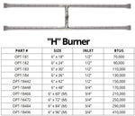 Load image into Gallery viewer, Gas Fire Pit H - Burner - Outdoor Fire &amp; Patio