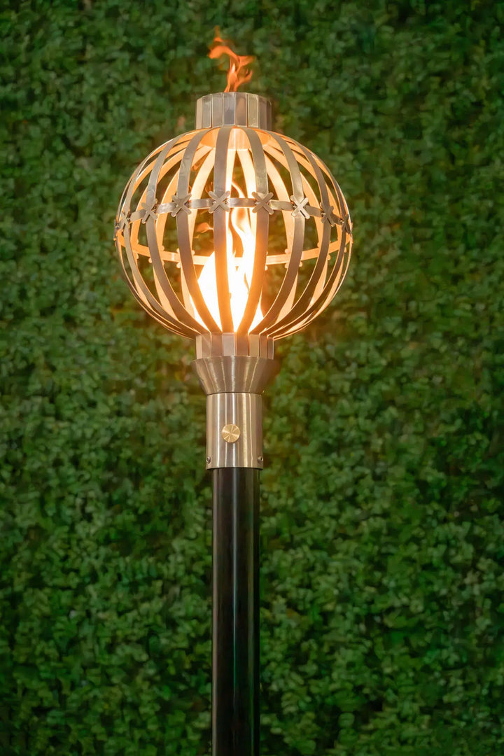 Globe Gas Tiki Torch - Outdoor Fire and Patio
