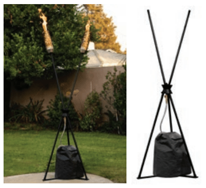 Gothic Gas Tiki Torch - Outdoor Fire and Patio