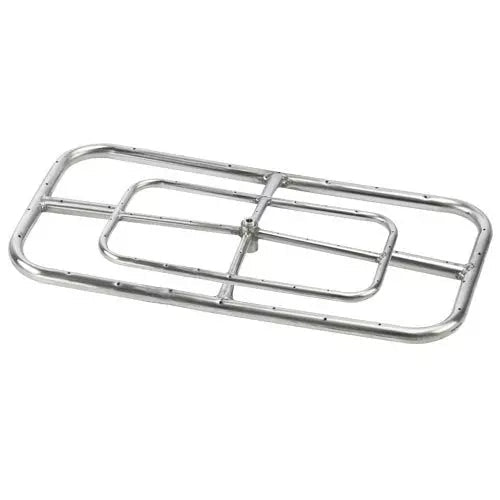 HPC Rectangular Fire Ring Stainless Steel | Fire Pit Burner - Outdoor Fire & Patio